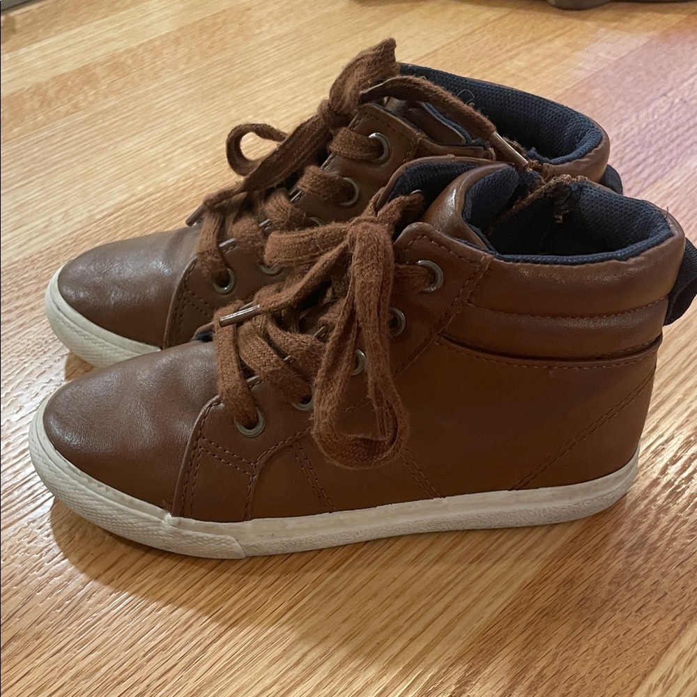 Brown High-Top Kids Boots